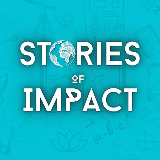 Stories of Impact podcast cover, produced by Talkbox Productions.