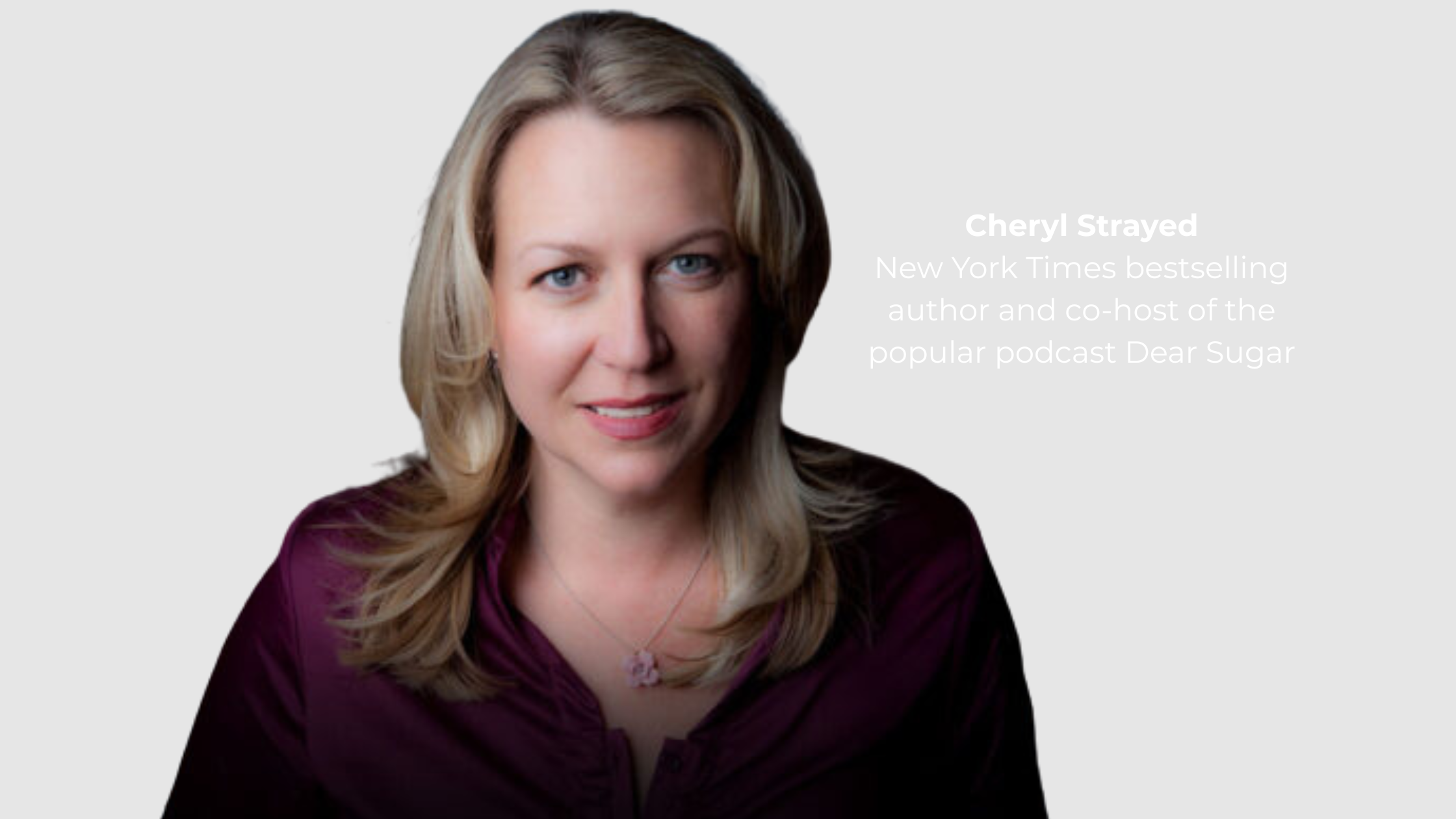 Cheryl Strayed with Talkbox Porductions